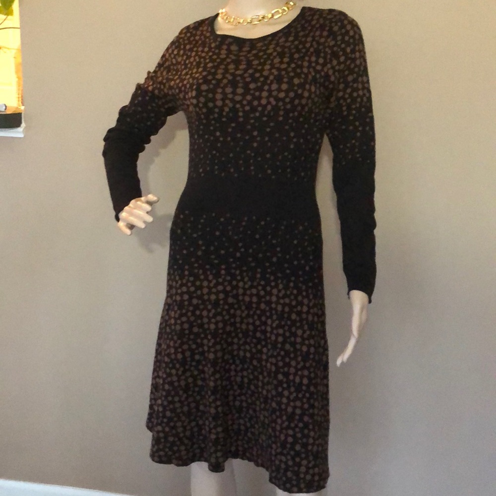 NY&C black/brown sweater dress